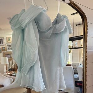 House of Harlow 1960 Light Blue Mini Dress